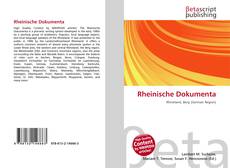 Buchcover von Rheinische Dokumenta