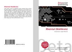 Buchcover von Rheintal (Wahlkreis)