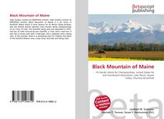Couverture de Black Mountain of Maine