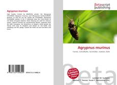 Buchcover von Agrypnus murinus