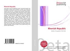 Copertina di Rhenish Republic