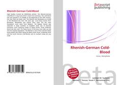 Buchcover von Rhenish-German Cold-Blood