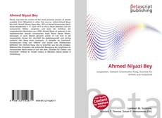 Buchcover von Ahmed Niyazi Bey