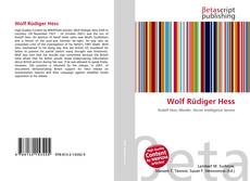 Buchcover von Wolf Rüdiger Hess