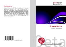Buchcover von Rhenopterus