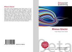 Couverture de Rhesus Glacier