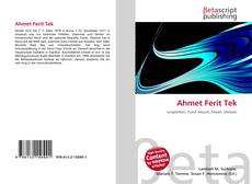 Capa do livro de Ahmet Ferit Tek 