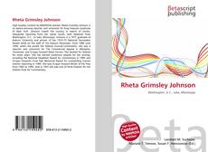 Rheta Grimsley Johnson kitap kapağı