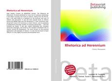 Copertina di Rhetorica ad Herennium