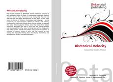 Rhetorical Velocity kitap kapağı