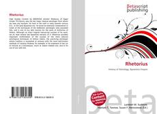 Buchcover von Rhetorius