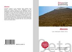 Buchcover von Ahmim