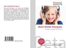 Copertina di Ahmir Khalib Thompson