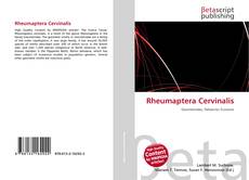 Couverture de Rheumaptera Cervinalis