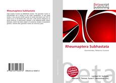 Copertina di Rheumaptera Subhastata