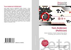 Buchcover von Tom Anderson (Politician)