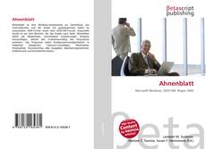 Copertina di Ahnenblatt