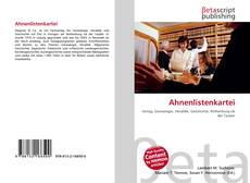 Couverture de Ahnenlistenkartei