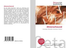 Copertina di Ahnenschwund