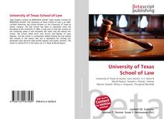 Couverture de University of Texas School of Law