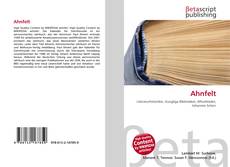 Couverture de Ahnfelt