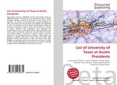 Couverture de List of University of Texas at Austin Presidents