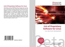 Couverture de List of Proprietary Software for Linux