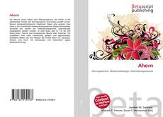 Copertina di Ahorn
