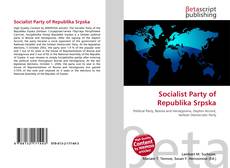 Couverture de Socialist Party of Republika Srpska