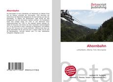 Copertina di Ahornbahn