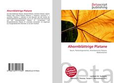 Copertina di Ahornblättrige Platane