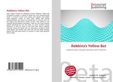 Couverture de Robbins's Yellow Bat
