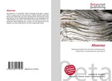 Couverture de Ahorner