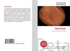 Couverture de Ahornholz