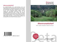 Buchcover von Ahornrunzelschorf