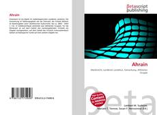 Buchcover von Ahrain