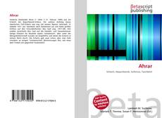 Buchcover von Ahrar