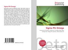 Copertina di Sigma Phi Omega