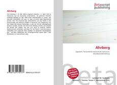 Buchcover von Ahrberg