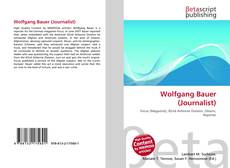 Copertina di Wolfgang Bauer (Journalist)
