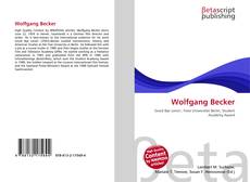 Buchcover von Wolfgang Becker