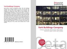 Buchcover von York Buildings Company