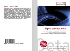 Sigma Lambda Beta kitap kapağı
