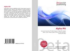 Capa do livro de Alpha Phi 