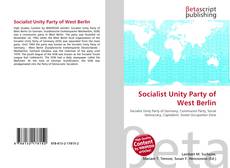 Copertina di Socialist Unity Party of West Berlin