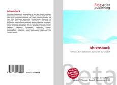 Bookcover of Ahrensbock