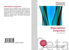 Portada del libro de Rhipicephalus Sanguineus