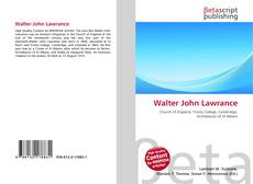 Buchcover von Walter John Lawrance