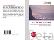 Copertina di York Factory, Manitoba