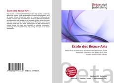 Couverture de École des Beaux-Arts